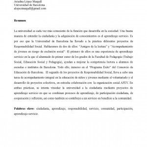 XII Congreso Internacional de Teoría de la Educación. Responsabilidad Social y Aprendizaje Servicio