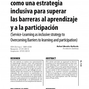 El aprendizaje-servicio como una estrategia inclusiva para superar las barreras al aprendizaje y la participación