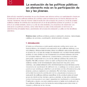 La evolución de las políticas públicas: un elemento más en la participación de los y las jóvenes.