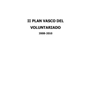 II Plan Vasco del Voluntariado (2008-2010)