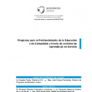 Programa para el fortalecimiento de la Educación y de Comunidad a través de acciones de Aprendizaje en Servicio