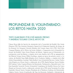 Profundizar el voluntariado: los retos hasta el 2020